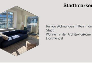 Ruhige Wohnungen mitten in der Stadt! Wohnen in der Architekturikone Dortmunds!