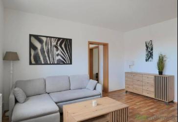(EF1221_M) Halle: Trotha, helle, neu möblierte 3-Zimmer-Wohnung mit Waschmaschine, WLAN und PKW-Stellplatz