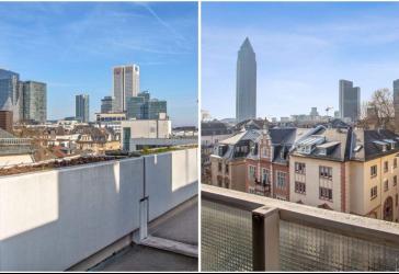 Moderne Einzimmerwohnung in Penthouse-Lage im Westend