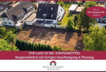 Großzügiges Baugrundstück für Villa oder modernes Wohnkonzept in Hamburg-Poppenbüttel