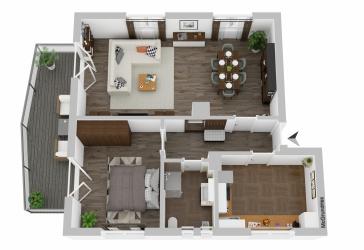 VERKAUFT - EXKLUSIV - 2,5-Zimmer-Wohnung mit großem Balkon und Stellplatz - auch als Kapitalanlage geeignet
