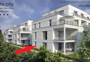 'VERKAUFT''White City' Bögenvilla EG Wohnung 3,5 Zimmer, 111 m² Wfl.,Privatgarten, hochwertige EBK, 2 Stellplätze