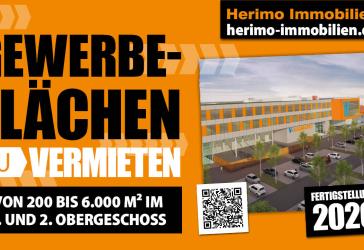 Gewerbeflächen von 200 bis 6.000 m² ab 2026 provisionsfrei zu vermieten