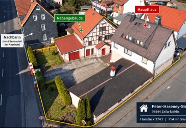 Einfamilienhaus mit Nebengelass einem Partyraum sowie 3 Garagen