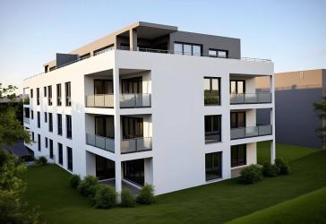 Neubau* Raumerlebnis - Was gute Architektur auszeichnet. Große 4-Zimmer Wohnung mit Balkon und Lift.