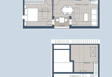 Gemütlich wohnen auf zwei Etagen - 2,5-Zi-Maisonettewohnung mit Loggia