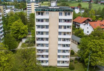 2-Zimmerwohnung vermietet mit bestem Ausblick