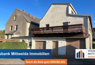 2 Wohnhäuser mit 3 Wohnungen plus 200m² Werkstatträumen bei Mittweida