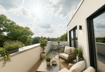 6-Zimmer-Penthousewohnung auf zwei Ebenen