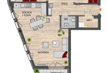 Ihre Barrierefreie Eigentumswohnung mit Gartenanteil und 2 Terrassen zentral in Schlebusch
