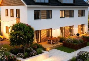 Neubau: Energiespar- Doppelhaushälfte mit Garten in bester Lage von Usingen !!!