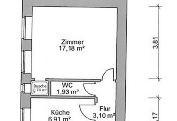 Helles und geräumiges Studio in Berlin Neukölln