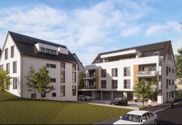 Helle 3-Zimmer-Neubauwohnung mit Terrasse und Garten