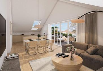 Über den Dächern Ergoldings - 3-Zimmer-Penthouse mit großer Dachterrasse (60 m²)!!!