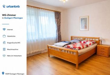 Wohnen auf Zeit Stuttgart Plieningen im möblierten WG-Zimmer Nähe Uni Hohenheim