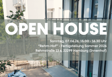 OPEN HOUSE am 07.06.2026 | Neubau Stadthaus - Hochwertig. Ruhig. Zentral.