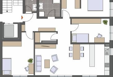 Neuwertige 4,5-Zimmer Wohnung in ruher Lage mit attraktiver Ausstattung zur langfristigen Anmietung