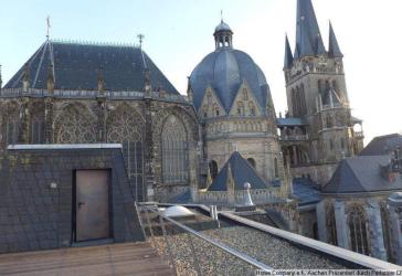 Aachen-City: Schick möbl. 1,5 Zi-Whng. mit Dachterrasse in bester Lage am Dom