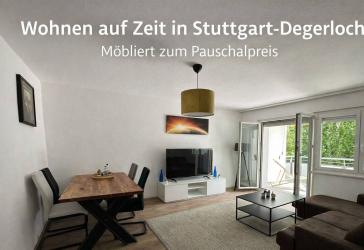 3-Zimmerwohnung: Wohnen auf Zeit Stuttgart - möbliert flexibel mieten