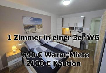 ab sofort - WG Zimmer in Pforzheim - vollständig möbliert