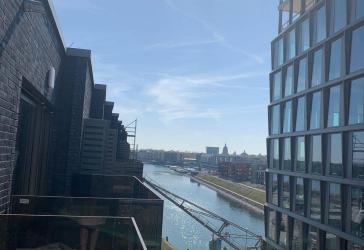 Provisionsfrei, Neubau, Erstbezug, 1-Zimmer Wohnung im 1.OG mit Balkon im Zollhafen