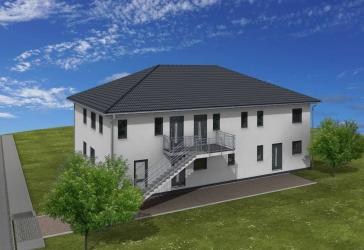 Neubau Doppelhaushälte