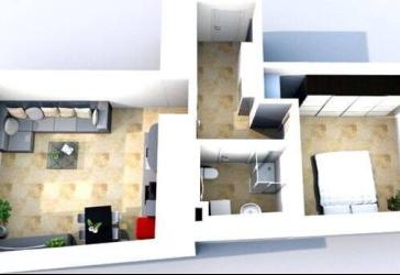zentral gelegene, hochwertige 2-Raum-EG-Wohnung mit Einbauküche und Fußbodenheizung
