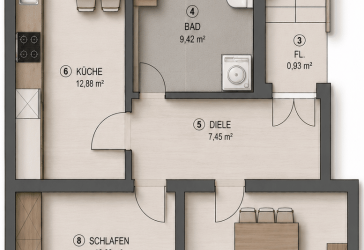 Gemütliche 2-Zimmer-Wohnung