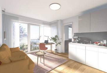 Studio-Apartment mit eigenem Garten in bester Lage