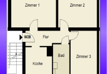 Bezugsfreie 3 Zi. WE mit Balkon