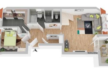 Fürth: Schöne 2 Zimmer-ETW mit Galerie, Balkon und 2 vollwertigen PKW-Stellplätzen