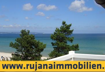 Meerblick-Penthouse direkt am Binzer Strand mit Dachterrasse, Kamin und viel ME(E)R - by Rujana