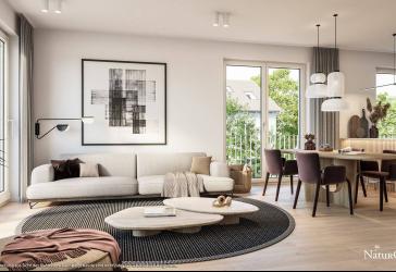 4-Zi-Eck-Whg. mit 2 Bädern, davon 1 en suite mit Tageslicht und Süd-Westbalkon