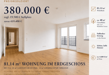 MODERNE 3-ZIMMER-ERDGESCHOSSWOHNUNG MIT EIGENEM GARTEN IN FÜRTH