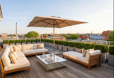 EXKLUSIVES DESIGNER-DACH mit 50 qm Traum-Dachterrasse mit 360° Weitblick über Berlin - nahe Kudamm