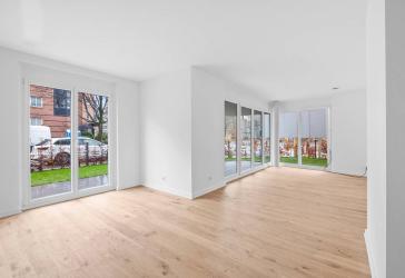4-Zimmer-Neubauwohnung in Süd/West-Lage und mit Garten