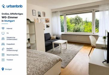 WG-Zimmer möbliert in Stuttgart Degerloch - 1 Monat Zeitwohnen