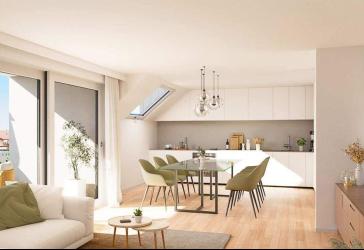 Lichtdurchflutete 3-Zimmer-Dachgeschosswohnung mit zusätzlicher Stellfläche - Komfort trifft Funktionalität