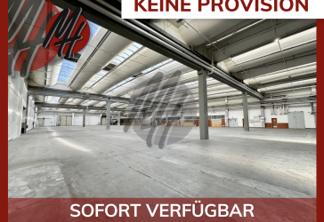 KEINE PROVISION - SCHNELL VERFÜGBAR - Lager-/Produktion (6.100 m²) & Büro (1.000 m²) zu vermieten