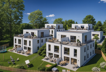 4 Moderne Doppelhäuser in zentraler Lage in Weilheim