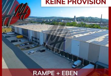 KEINE PROVISION - RAMPE + EBEN - Lager-/Logistik (5.000 m²) mit Büro (200 m²)