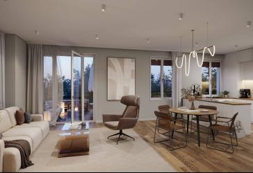 3-Zimmer-Eigentumswohnung mit großer Terrasse & zwei Bädern
