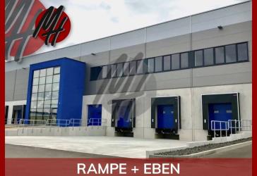 RAMPE + EBEN - 24/7-Nutzung - Lager-/Logistik (5.500 m²) & Büro (500 m²) zu vermieten