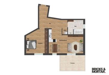 2 Zimmer Wohnung im Erdgeschoss Neubau an der Kahnfahrt