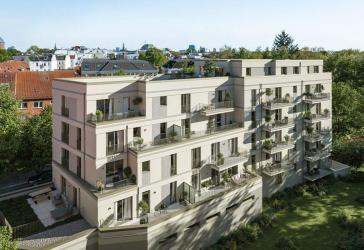 Hochparterre: Stilvolle, barrierefreie 3-Zimmer-Neubauwohnung mit 2 Balkonen in Eimsbüttel