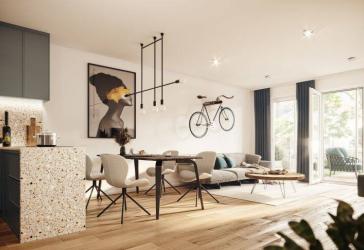 Neubau einer super geschnittenen 2-Zimmerwohnung mit großzügigem Südbalkon
