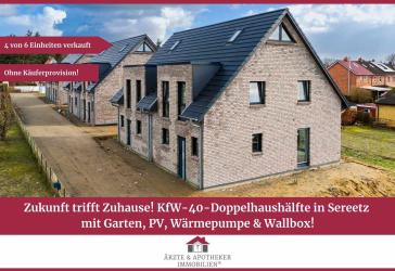 Nachhaltig wohnen! KfW-40-Doppelhaushälfte in Sereetz mit Garten, PV-Anlage, Wärmepumpe & Wallbox!