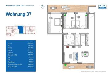EXKLUSIVES WOHNEN MIT AUSBLICK / 4-ZIMMER / 2 BALKONE / NEUBAU / ERSTBEZUG