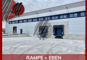 SCHNELL VERFÜGBAR - RAMPE + EBEN - Lager (1.100 m²) & Büro-/Sozial (180 m²)