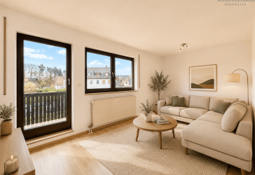 Provisionsfrei: Modernisierte 3-Zimmer-Wohnung mit zwei Balkonen und Kachelofen